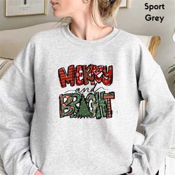Christmas Sweatshirt, Womens Christmas Sweatshirt, Christmas Sweatshirts for Women, Christmas Women,Merry Christmas Swea