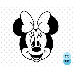 happy mouse svg, mouse head svg, cricut silhouette vector cut file