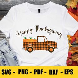 happy thanksgiving - instant digital download - svg, png, dxf, and eps files included! thanksgiving, pumpkin truck