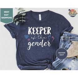 keeper of the gender t-shirt for gender reveal, funny gender reveal keeper of the gender t-shirt