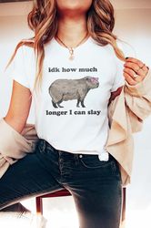 idk how much longer i can slay capybara shirt weirdcore shirts that go hard