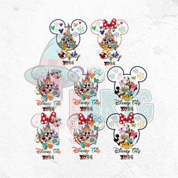 2024 family vacation png bundle, vacay castle, family trip mickey minnie world, trip 2024, 100th years