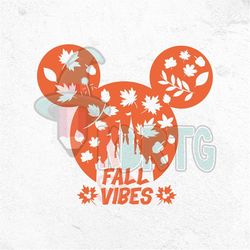 mouse head fall vibes png, mouse head clipart, fall design, fall vibes png, autumn clipart, autumn shirt, fall png, digi