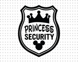 Princess Security Svg, Funny Dad Svg, Boyfriend Security Svg, Family Trip Svg, Funny Girl Quote Svg, Father's Day Svg, B