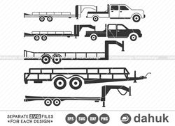 big tex trailers svg, cargo trailer svg, utility trailer svg, camper trailer svg, truck trailer svg, gooseneck trailer,