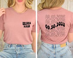 custom bride shirt, custom bridesmaids shirt, personalized bachelorette party shirt , bridal gift, m