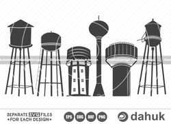 water tower svg, water tower vctor, gilbert water tower svg, city water tower svg, gruene tower svg, cut file for silhou