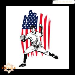 United States baseball player SVG, Sport Svg, American baseball Svg, Major League Baseball SVG, United States of America