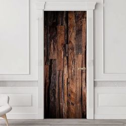 wood door decoration entrance door decor door decor brown door murals peel and sticker vinyl bedroom st