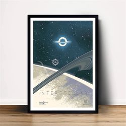 interstellar movie poster canvas wall art home decor (no frame)