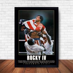 sylvester stallone movie poster canvas wall art home decor (no frame)