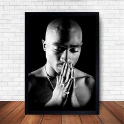 tupac 2pac music poster canvas wall art home decor (no frame)