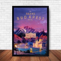 the grand budapest hotel movie poster canvas wall art home decor (no frame)