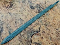 custom handmade damascus steel 36.00 inches viking sword blank blade