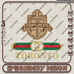 mls toronto fc embroidered gucci embroidery design, mls toronto embroidery files, mls team embroidery,digital download