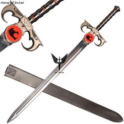 sword of omens deluxe thundercats the lion replica blade with leather sheath weapon / christmas gift / gift for him