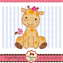 giraffe svg baby girl giraffe svg dxf animal giraffe silhouette & circut cut files  an14