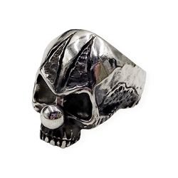 ring evil skull pennywise the dancing clown, code 701430ym, completely 925 sterling silver