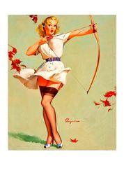 vintage pin up girl - cross stitch pattern counted vintage pdf - 111-463
