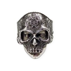 ring of mictlancihuatl or holy death, code 701420ym, 925 sterling silver