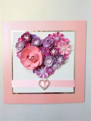 Greeting Card - Heart Of Flowers