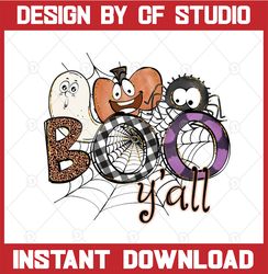 boo yall png, spider png, halloween, halloween png, boo y'all png, sublimation design downloads