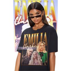 emilia clarke vintage shirt | emilia clarke homage fan tees | emilia clarke homage retro | emilia clarke graphic retro 9