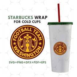 washington football starbucks wrap svg, sport svg, washington football svg, washington starbucks wrap, washington starbu