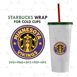 minnesota vikings starbucks wrap svg, sport svg, minnesota vikings svg, vikings svg, nfl starbucks svg, vikings starbuck