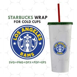 los angeles rams starbucks wrap svg, sport svg, los angeles rams svg, rams svg, nfl starbucks svg, rams starbucks wrap,