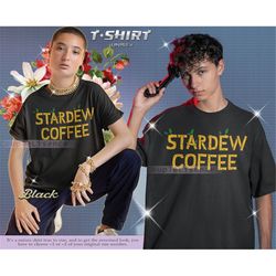 stardew coffee retro shirt valley | stardew valley pelican town unisex t-shirt | retro game t-shirt | harvst moon rpg vi