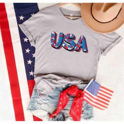 USA American T-Shirt, Independence Day Shirt, 4th Of July Shirt, USA Flag Shirt, Patriotic Shirt, Freedom t shirt, Memor