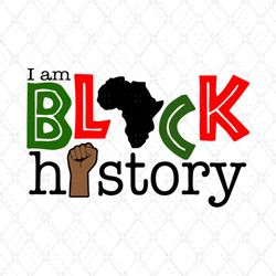 black girl i am black history african pride svg