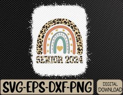 senior 2024 rainbow class of 2024 first day of school svg, eps, png, dxf, digital download