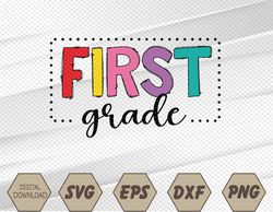 1st grade team first grade squad svg, eps, png, dxf, digital download