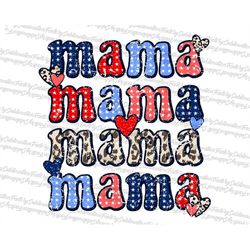 2x design retro 4th of july png, patriotic sublimation designs download, american mama png, usa mom sublimation, vintage