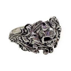 ring flibust skull treasure keeper, code 701450ym, 925 sterling silver