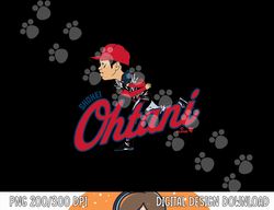 shohei ohtani - caricature - los angeles baseball png, sublimation