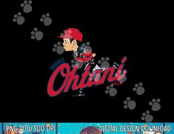 shohei ohtani - caricature - los angeles baseball png, sublimation