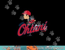 shohei ohtani - caricature - los angeles baseball png, sublimation