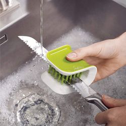 1pcs u-shaped knife and cutlery cleaner brush