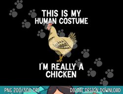 simple halloween costumes for men women funny chicken png, sublimation copy