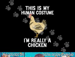 simple halloween costumes for men women funny chicken png, sublimation copy