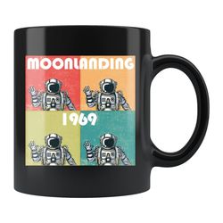 moonlanding 1969 mug, moonlanding gift, astronaut mug, galaxy space gift, outer space fan mug, astronomy lover gift moon