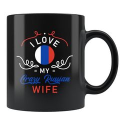 russian husband gift, russian husband mug, russian wife mug, russian heritage mug, funny russian gift, i love my hot rus