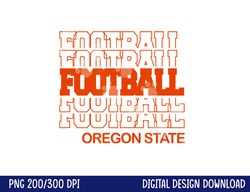 football oregon state in modern stacked lettering png, sublimation copy