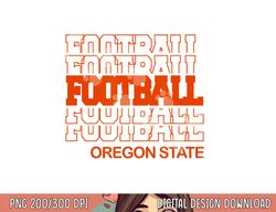 football oregon state in modern stacked lettering png, sublimation copy