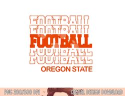 football oregon state in modern stacked lettering png, sublimation copy