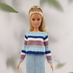 barbie doll clothes striped sweater