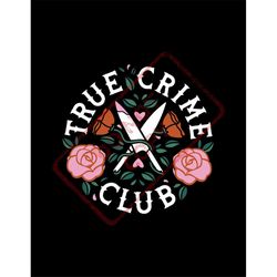 true crime club sublimation digital print